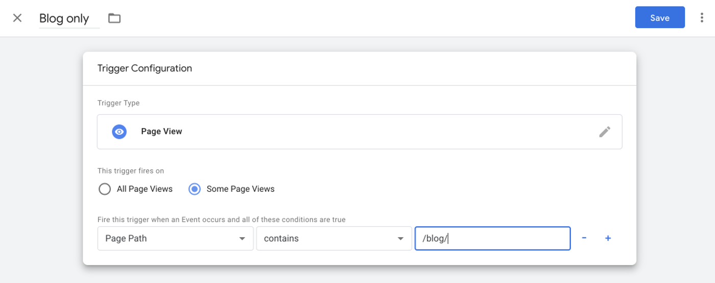 Set up triggers in Google Tag Manager