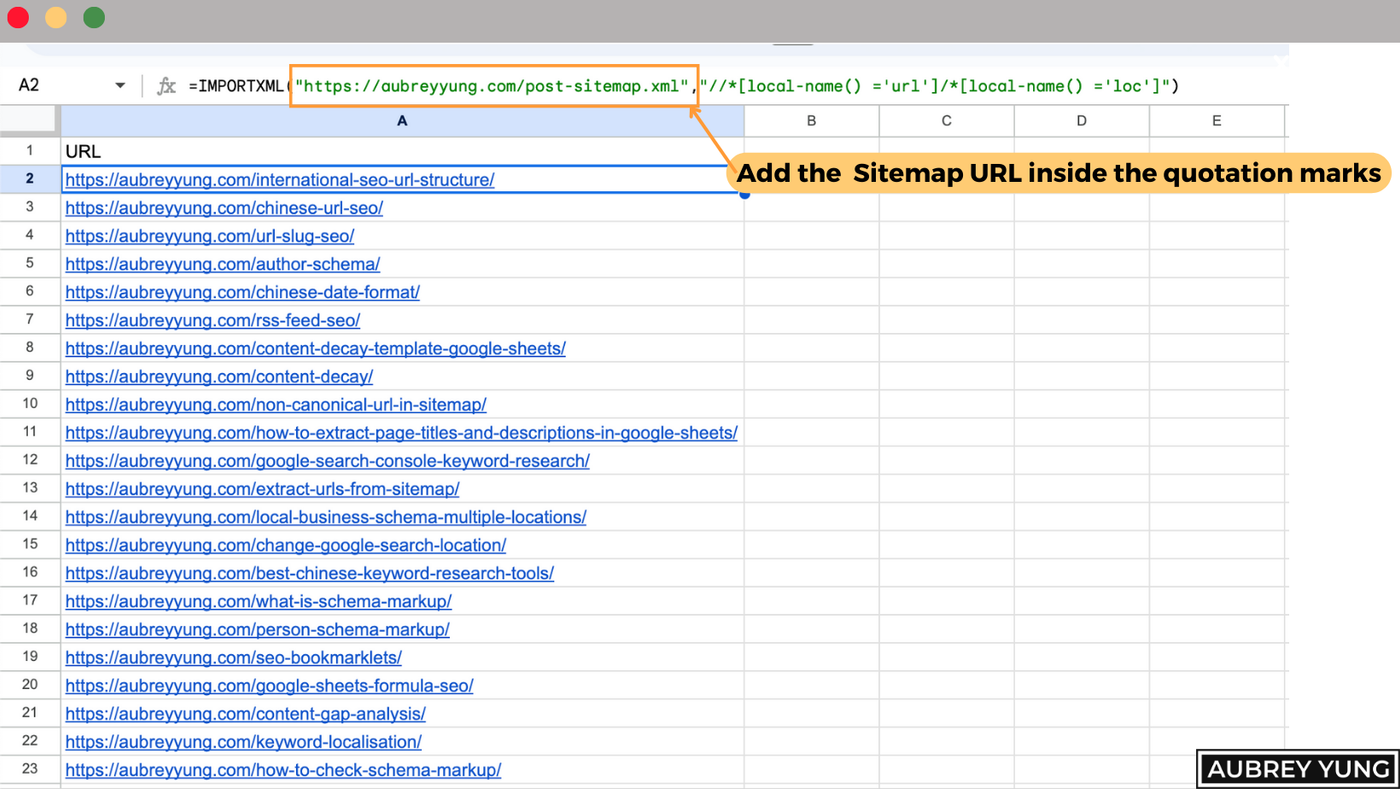 Use ImportXML function