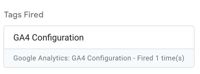 Tags fired in Debug mode