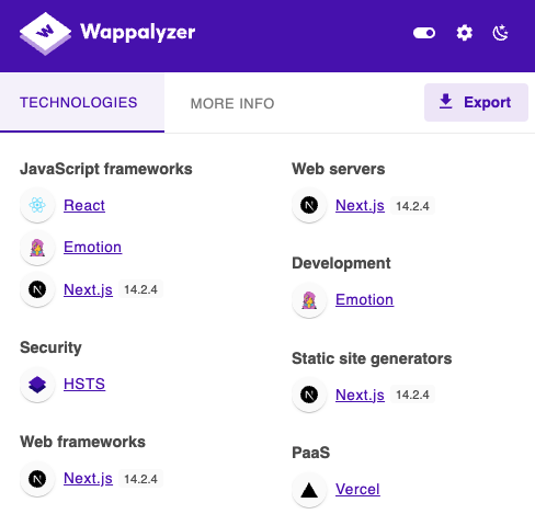 Wappalyzer