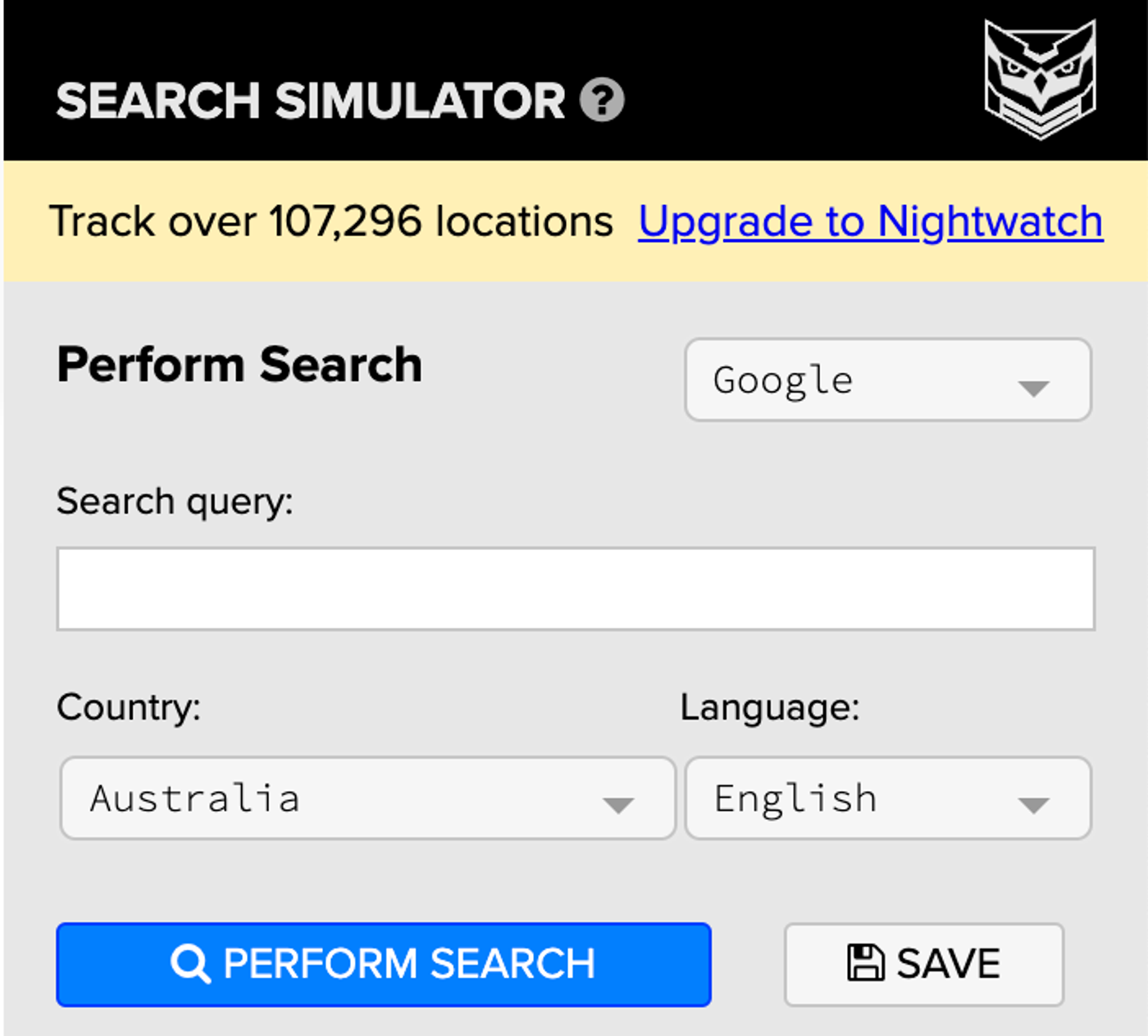 SEO Search simulator