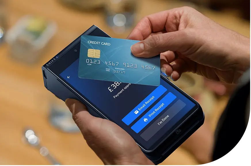 SkyTab Mobile device accepting an NFC payment