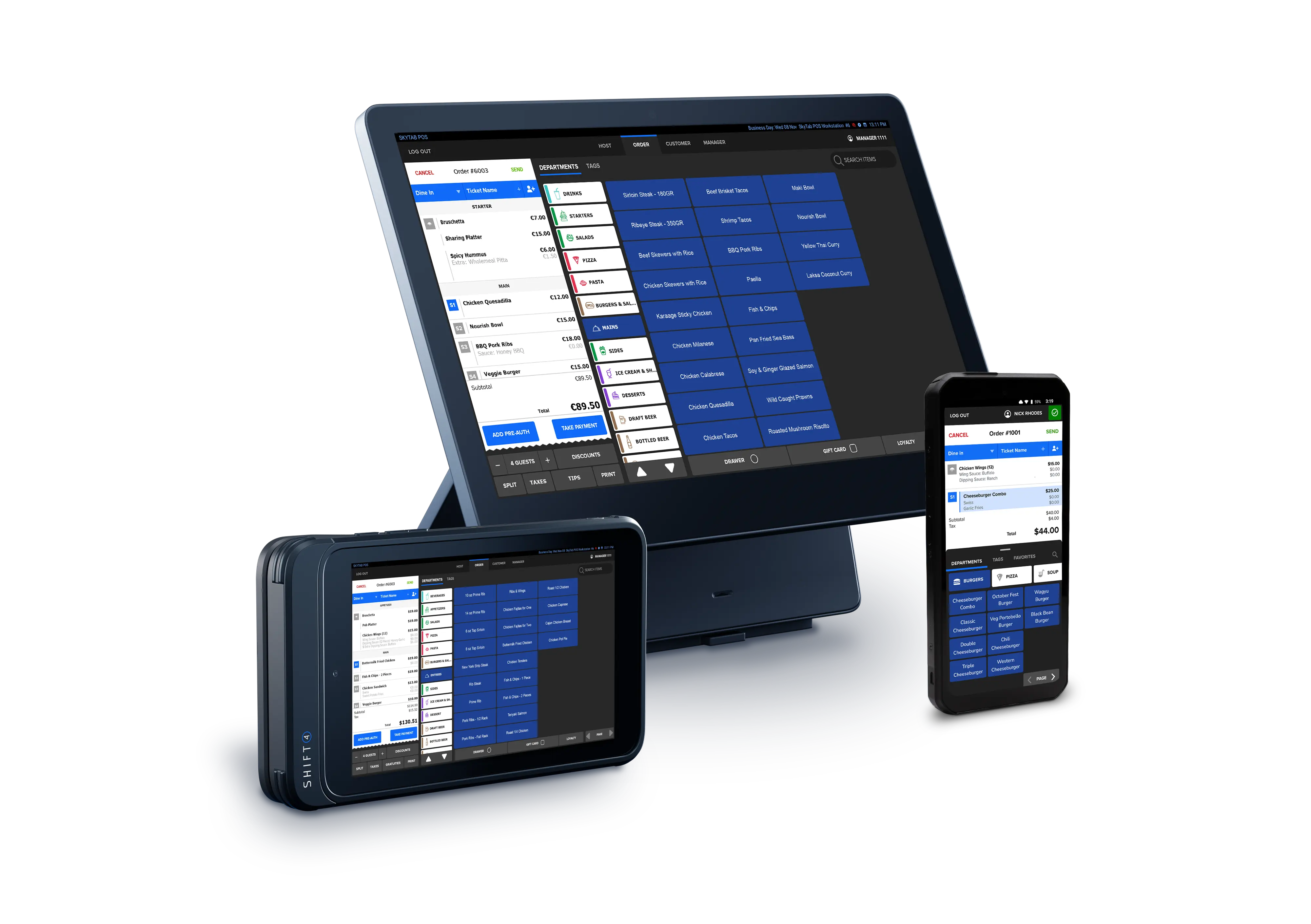 SkyTab POS workstation and handheld devices - SkyTab by Shift4