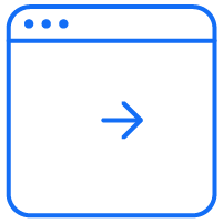 Icon representing end-to-end transaction data | Shift4