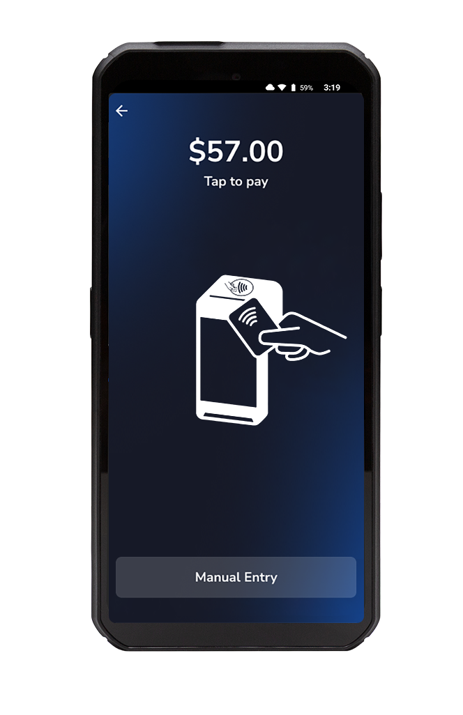 Tap to pay on SkyTab Air mobile POS device
