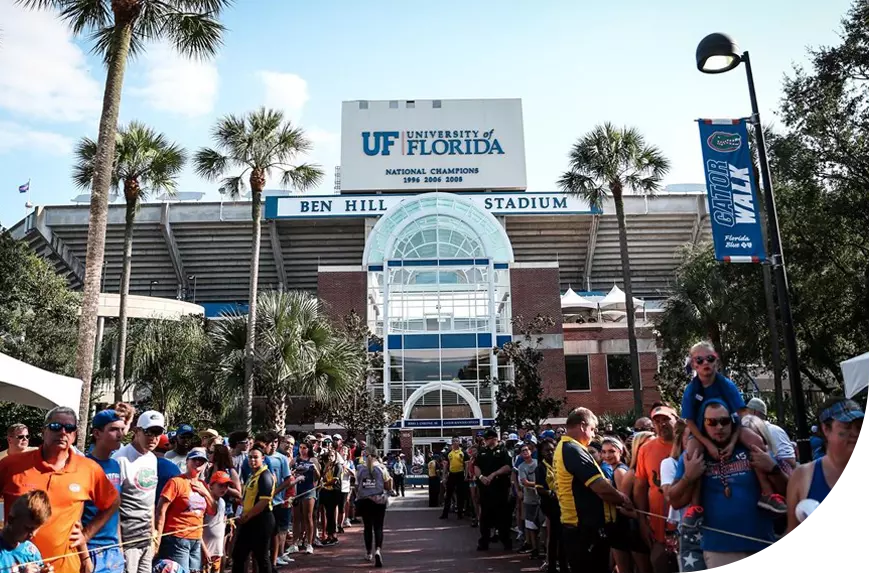 Outside University of Florida stadium