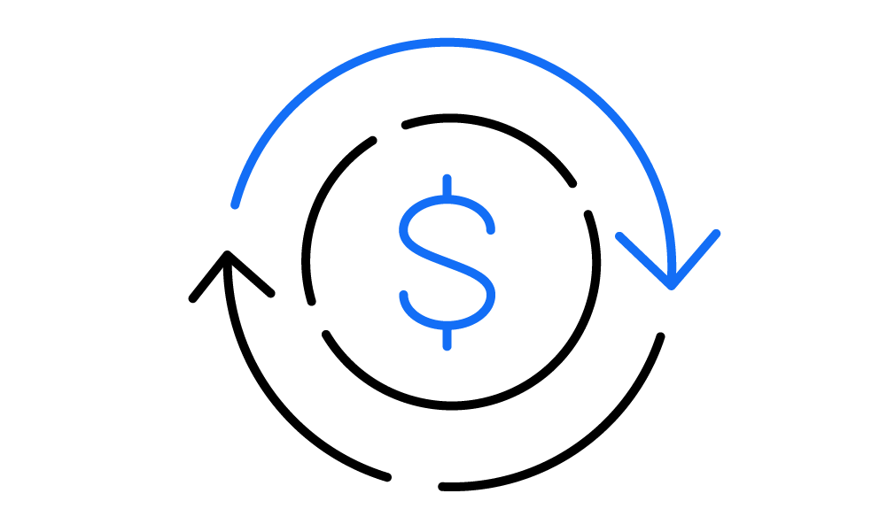 unified commerce money savings icon