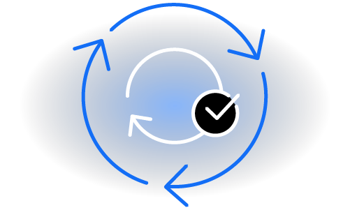 Simplified chargeback representment icon