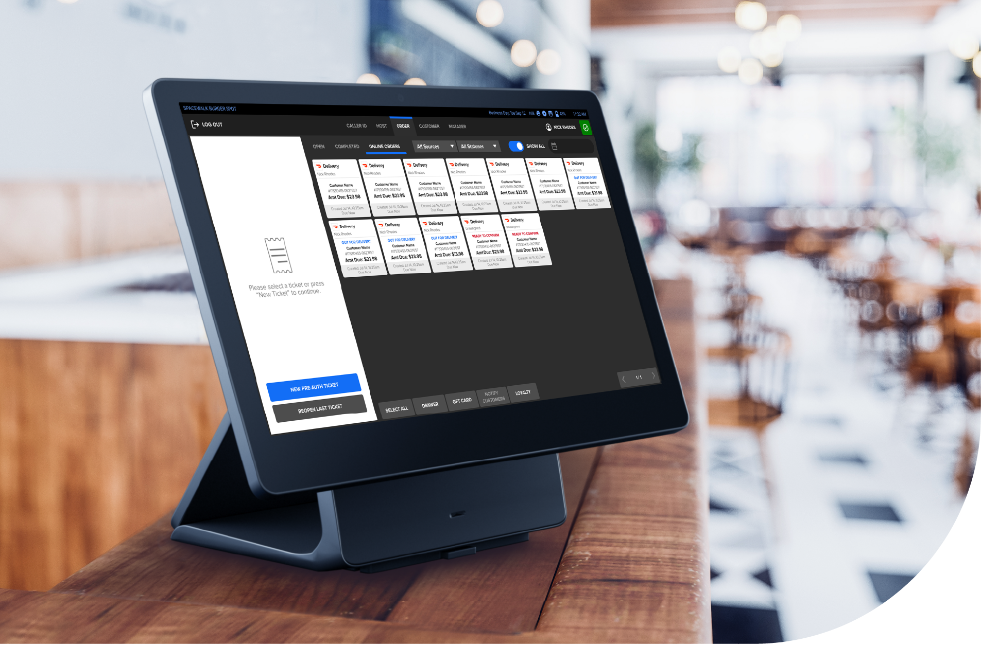Shift4 Dine online ordering