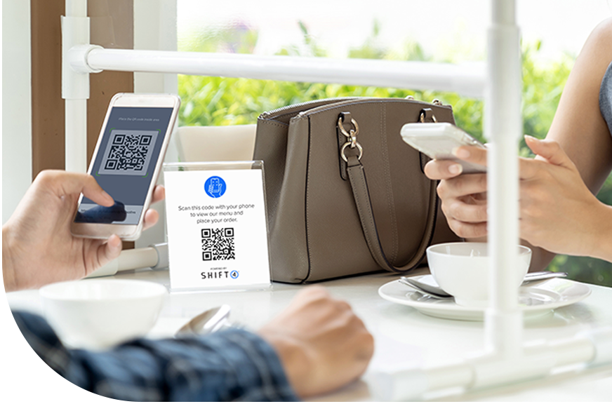 Ordering at restaurant with a QR code