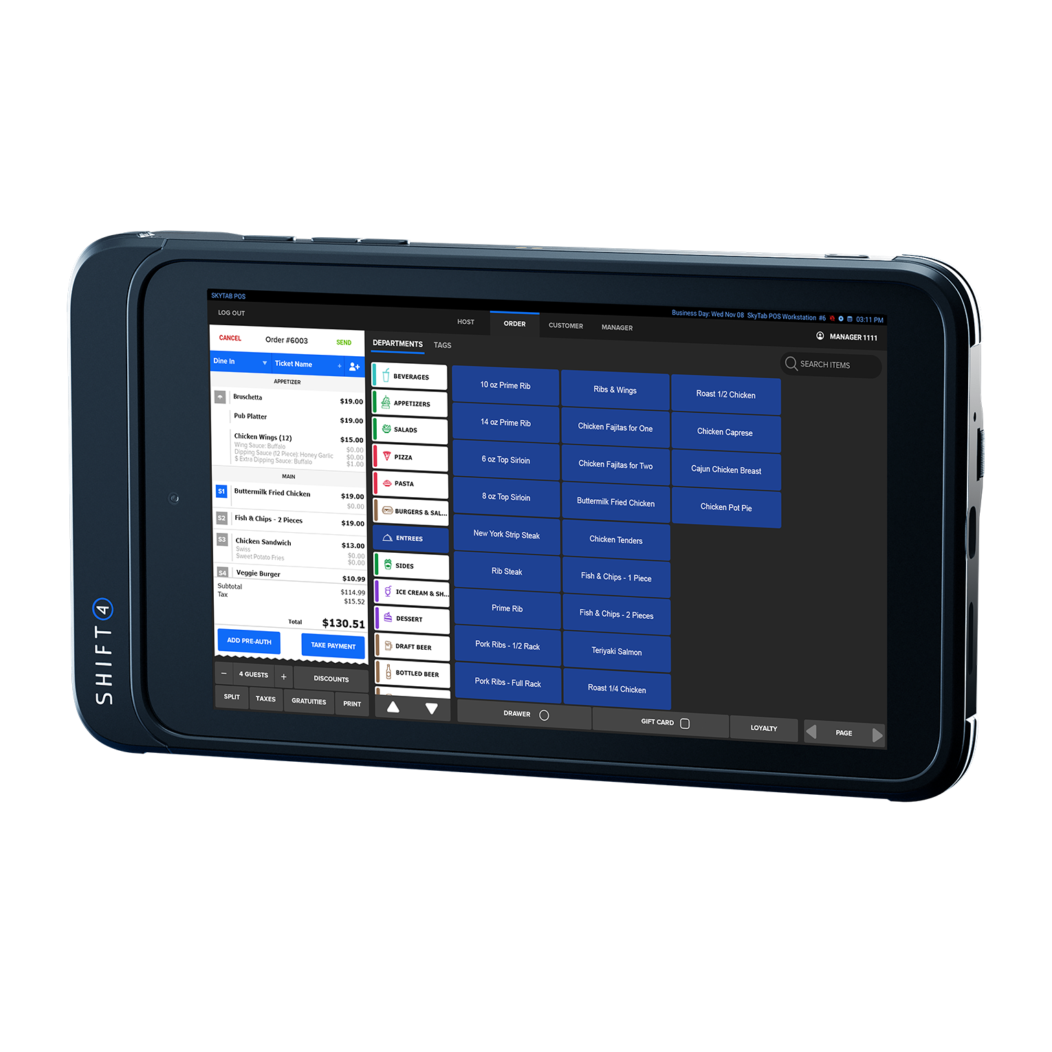 SkyTab Glass tablet POS device
