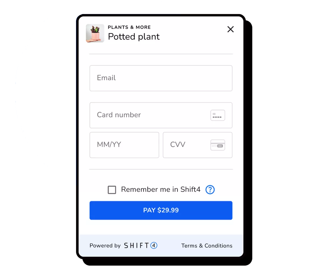 Image of checkout screen