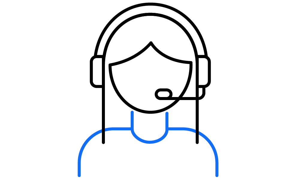 unified commerce call center support icon