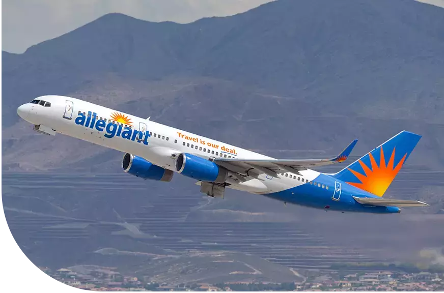 Allegiant airlines plane