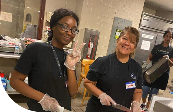 Shift4 employees helping the community