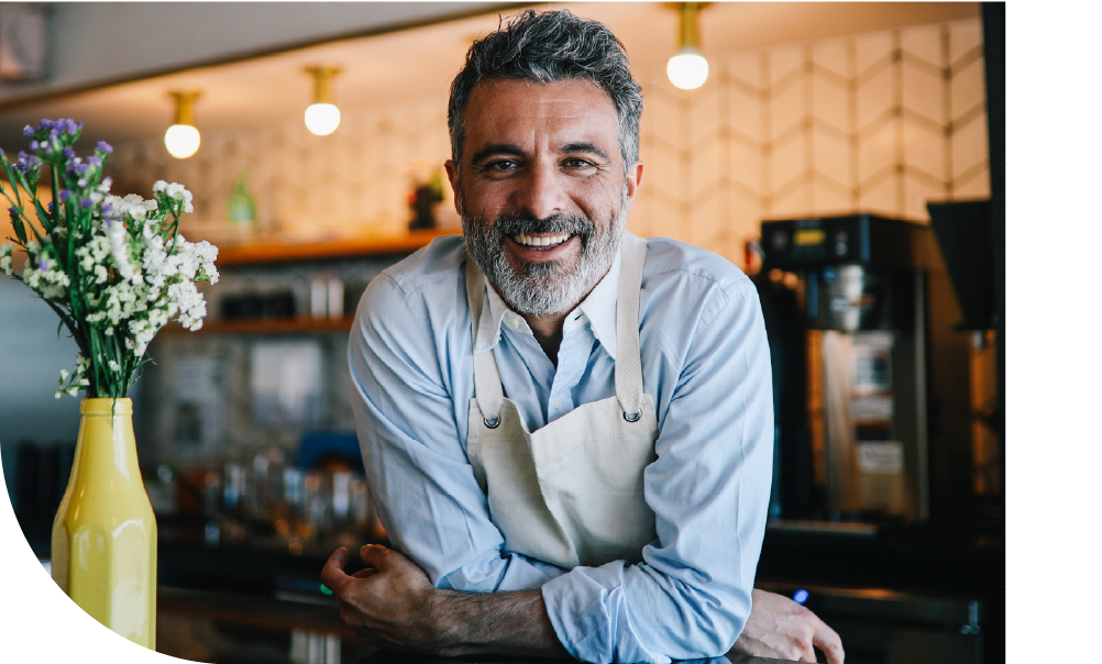 Restaurant owner smiling - Counter Solutions - Shift4