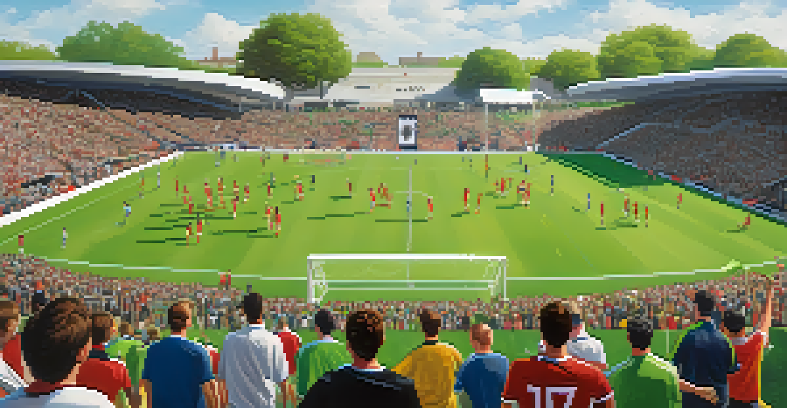 A lively soccer match at CITYPARK with passionate fans supporting St. Louis City SC and players on the field.