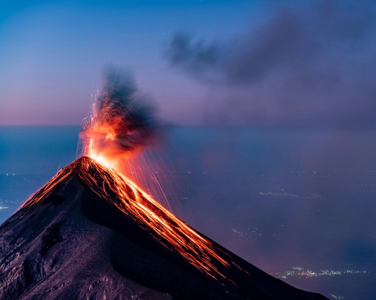 Volcano Fuego in Guatemala
