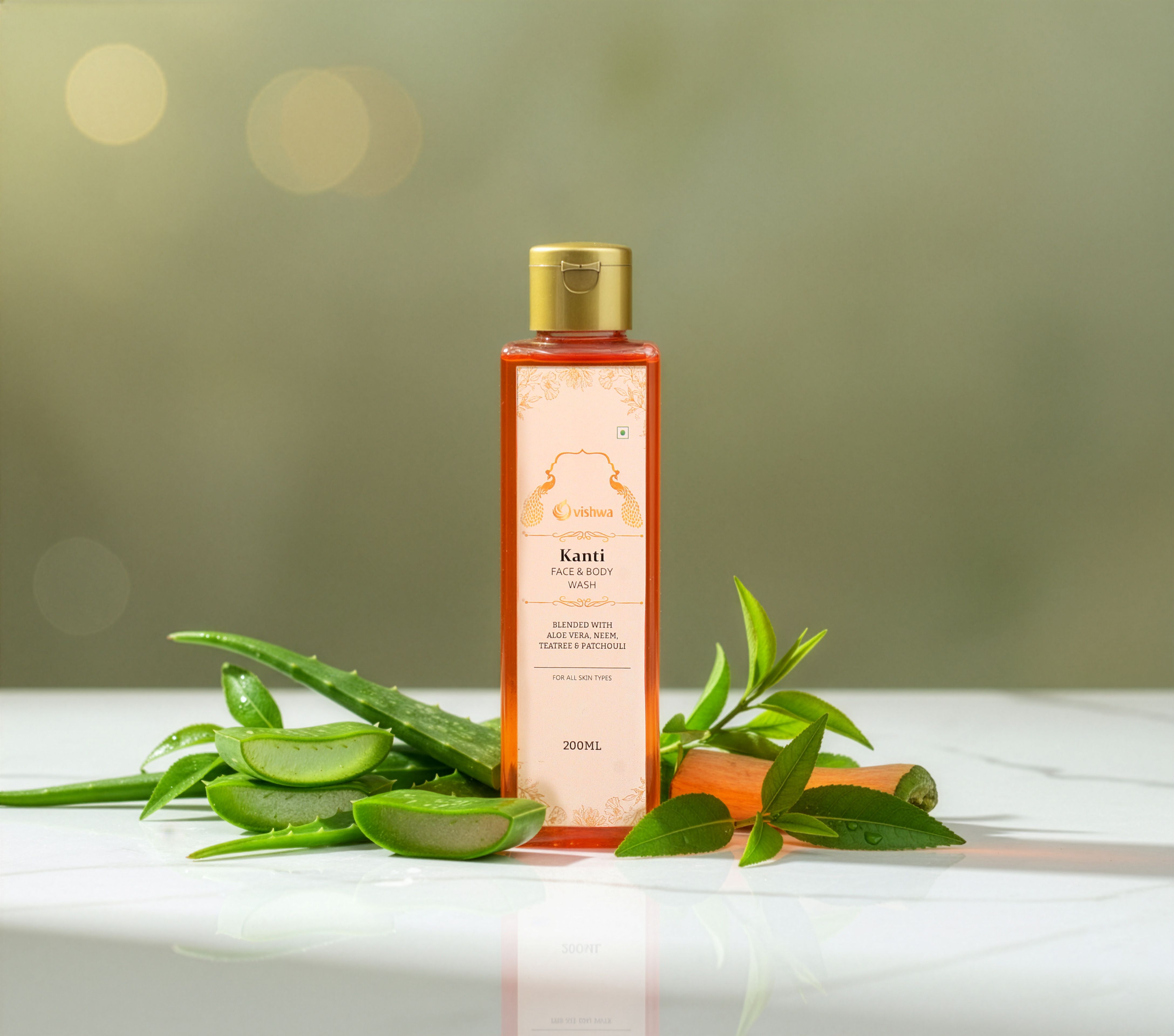 Kanti Face & Body Wash 200ml 4