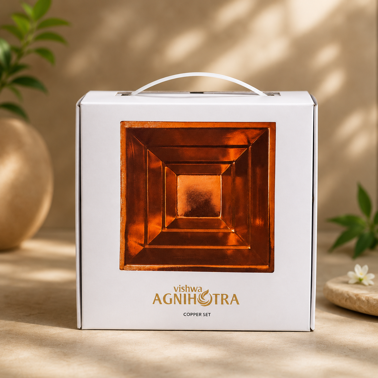 Vishwa Activated Agnihotra Yantra Copper Set 2