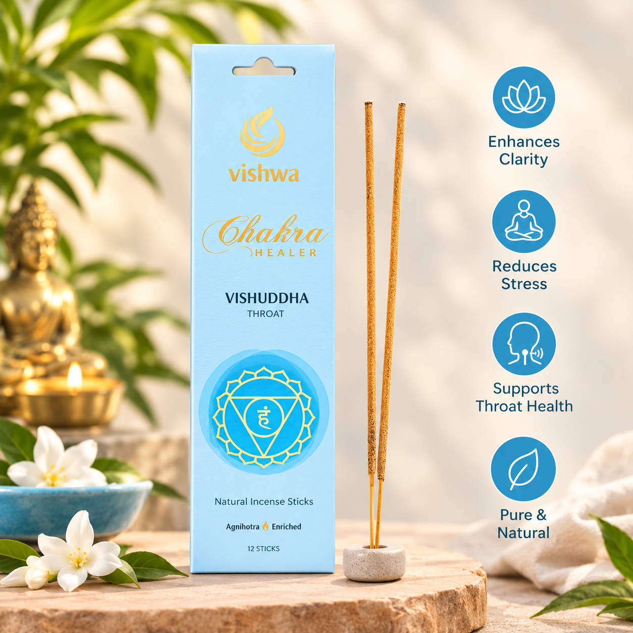 Chakra Healer Incense Sticks- Vishuddha 3