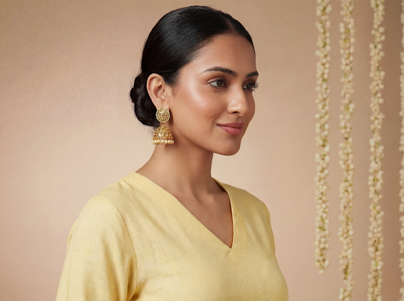  Yellow Tan - Women's Long Kurta  4