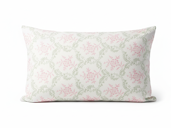 Blush Blossom Hand block Bedsheet Set 4