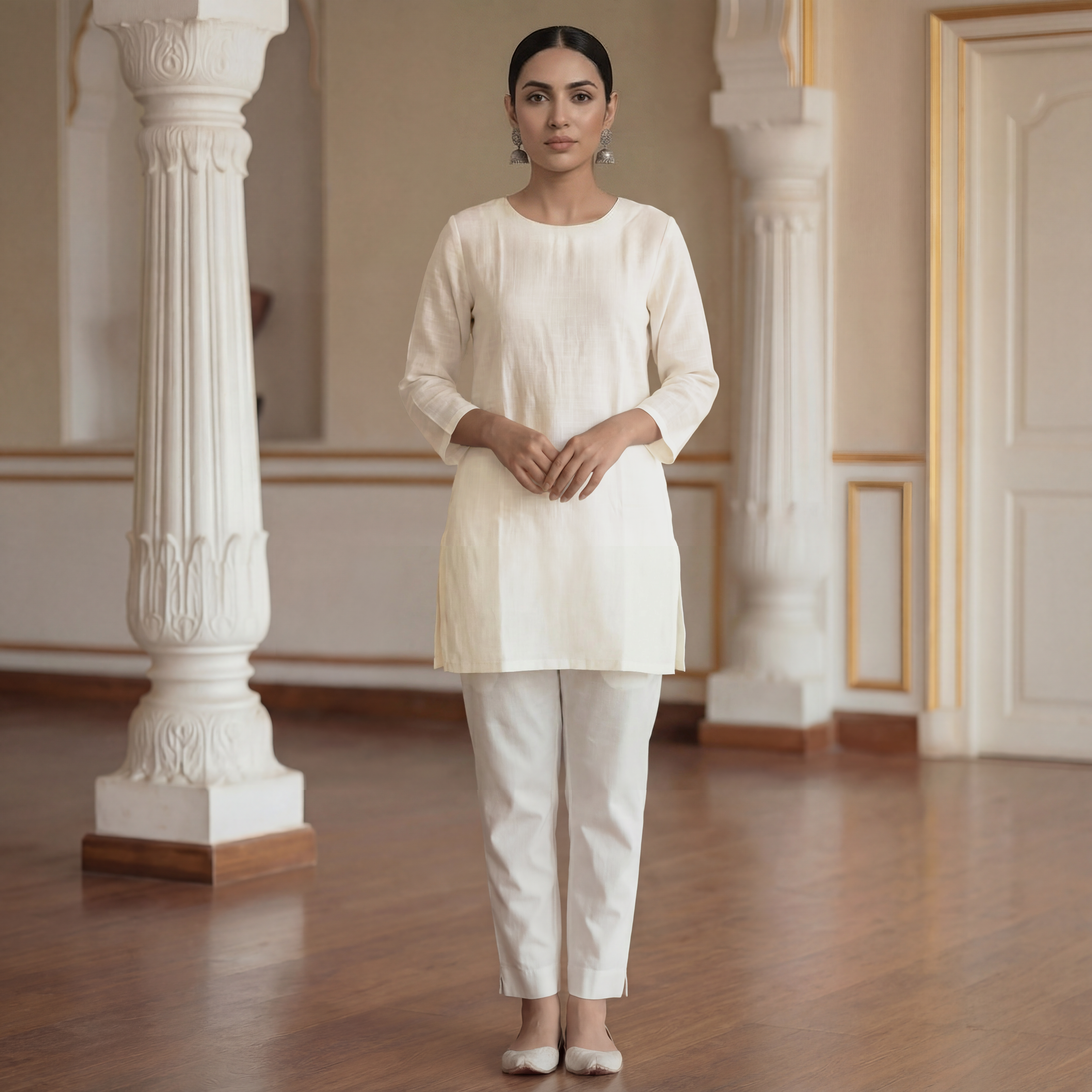  Lemon Yellow - Women’s Short Kurta 