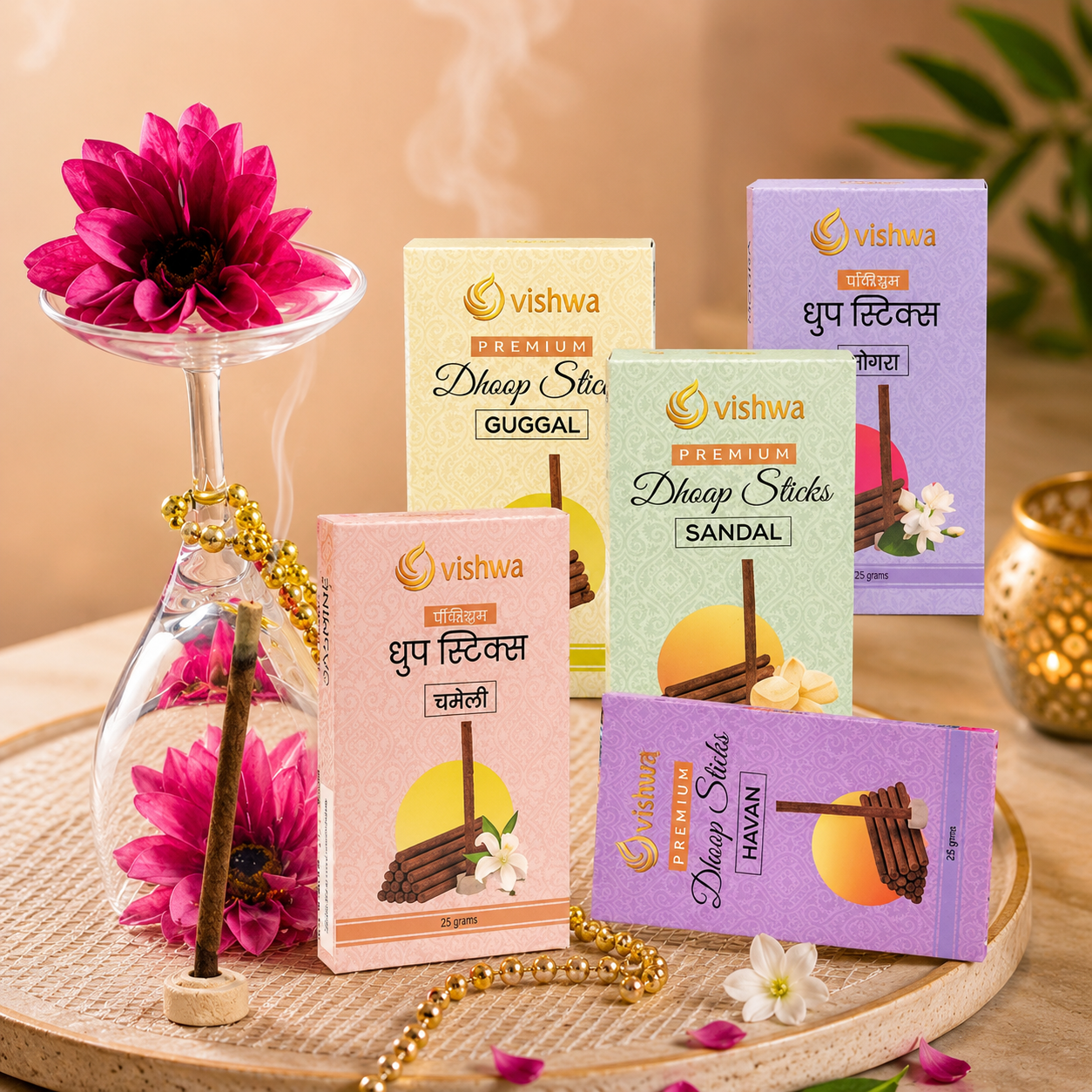 Assorted Dhoop Sticks Bundle - All 5
