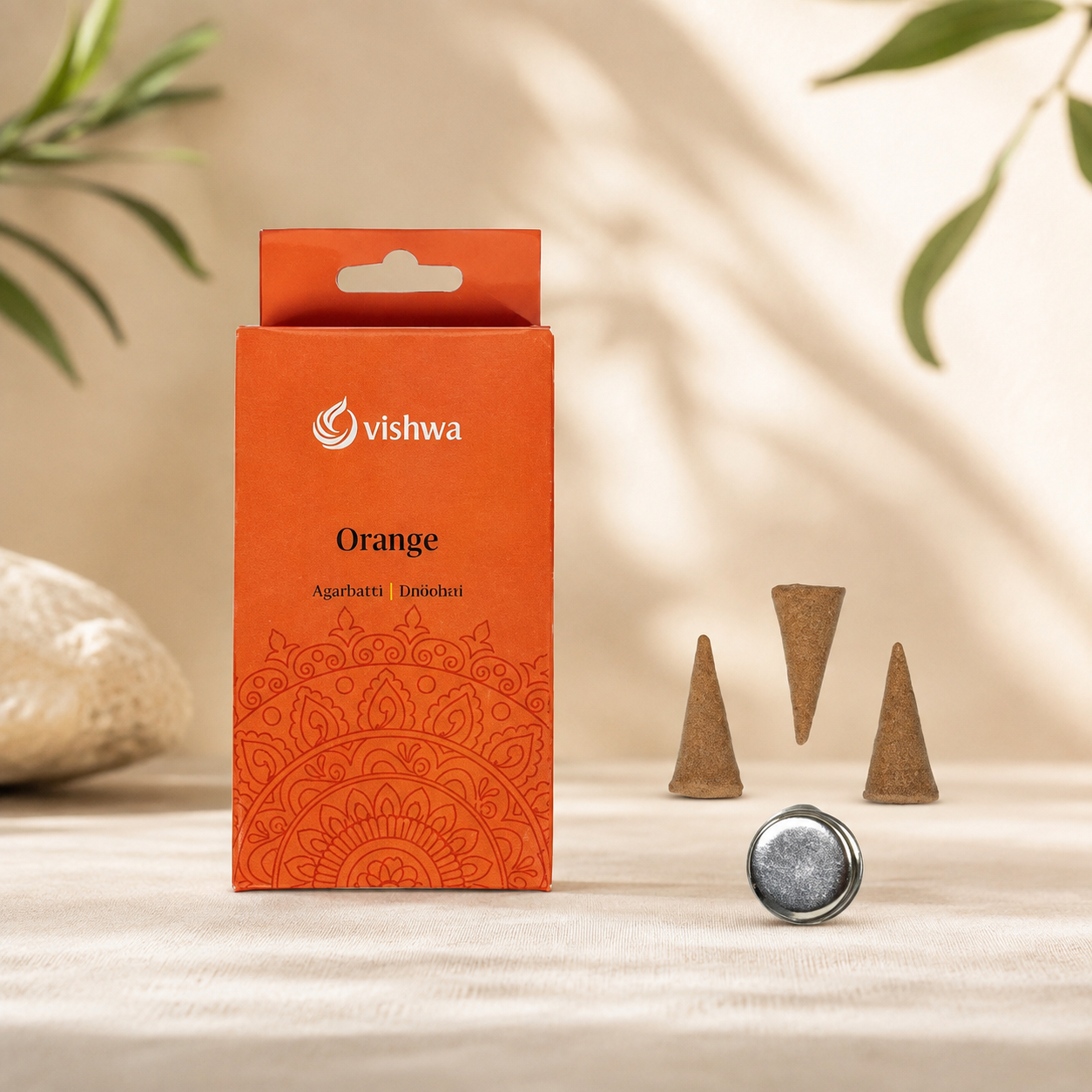 Mandala Incense Cones - Orange