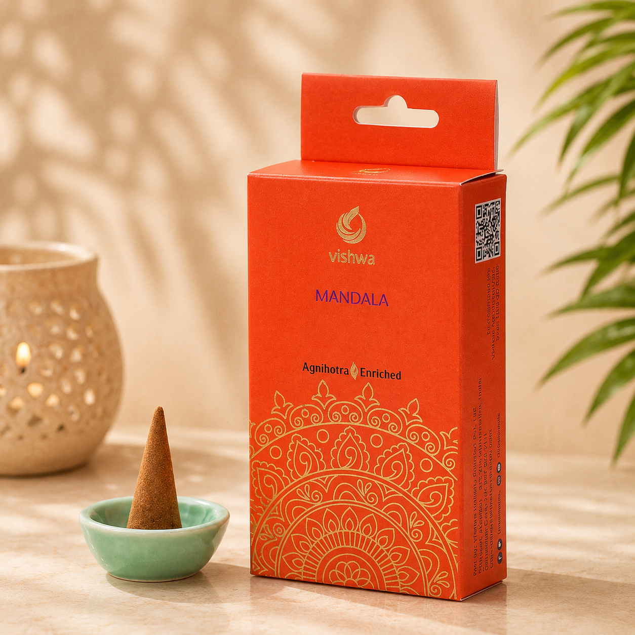 Mandala Incense Cones - Red 