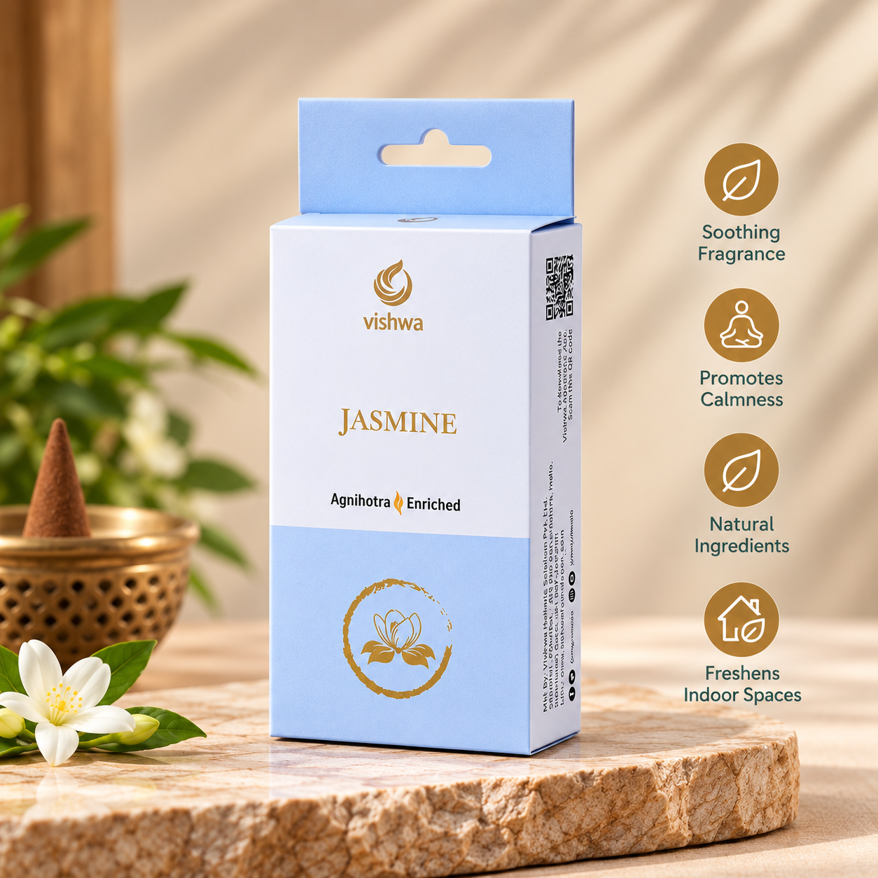 Natural Incense Cones - Jasmine 4