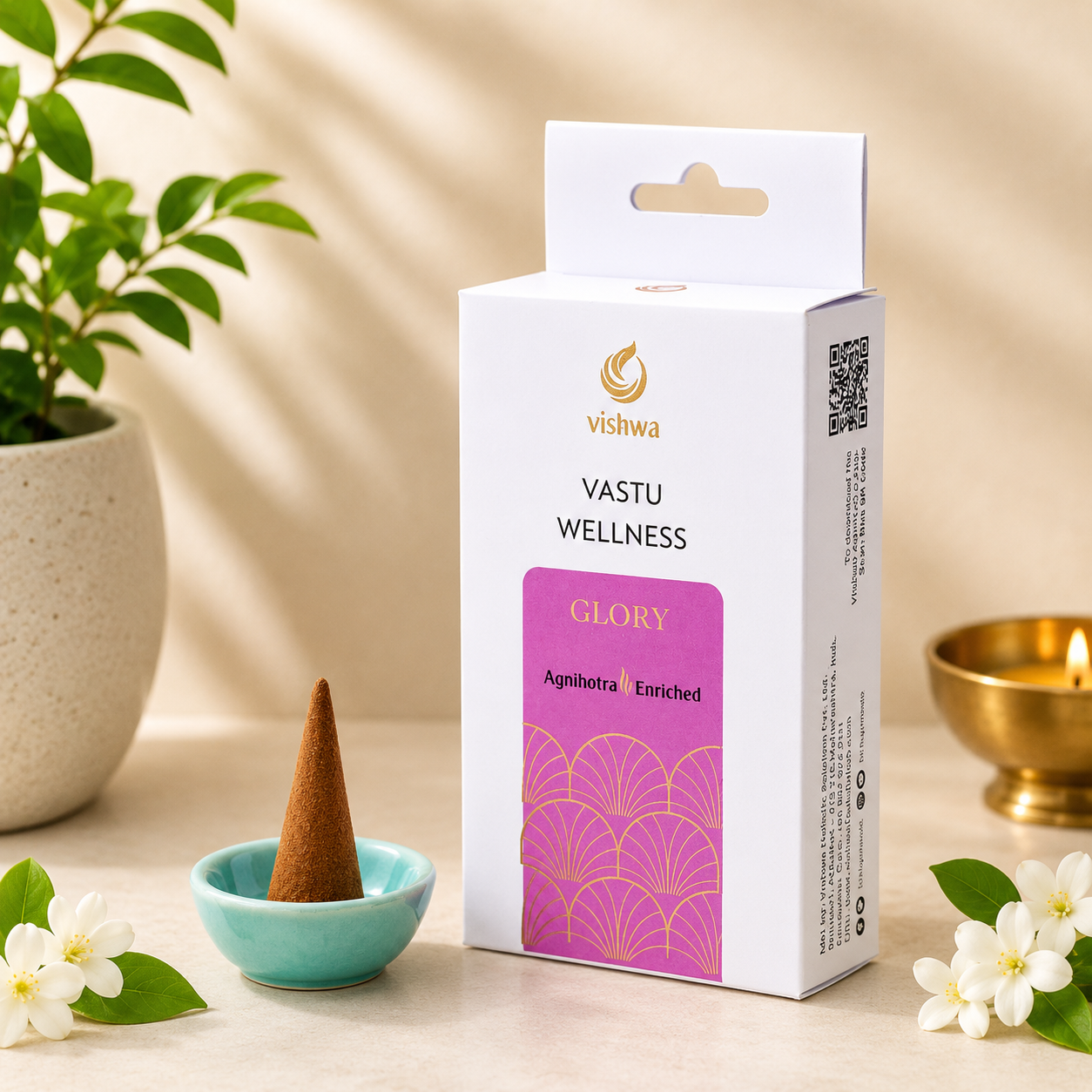 Vastu Wellness Incense Cones - Glory 