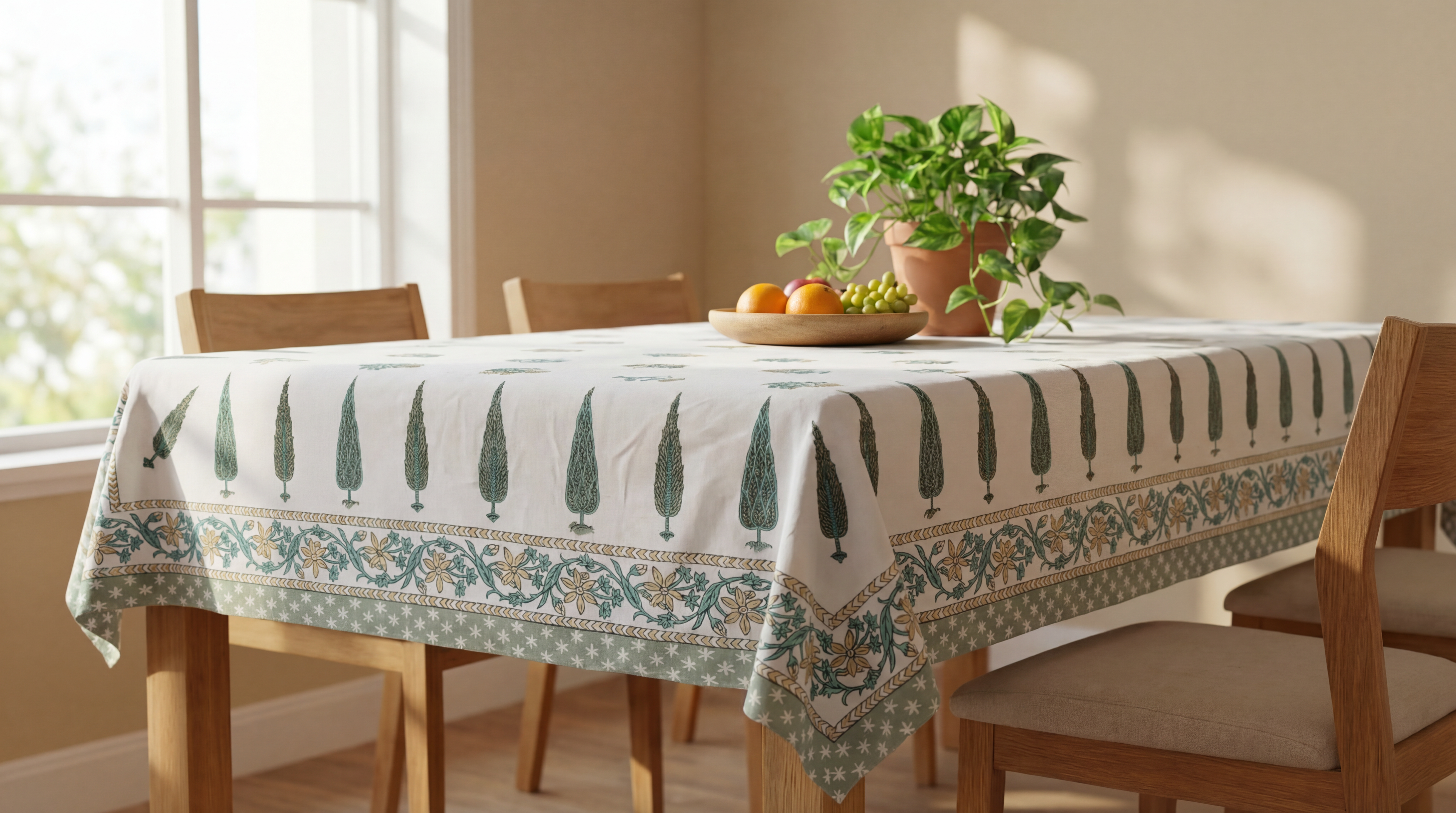 The Jaipur Print Garden Tablecloth 3