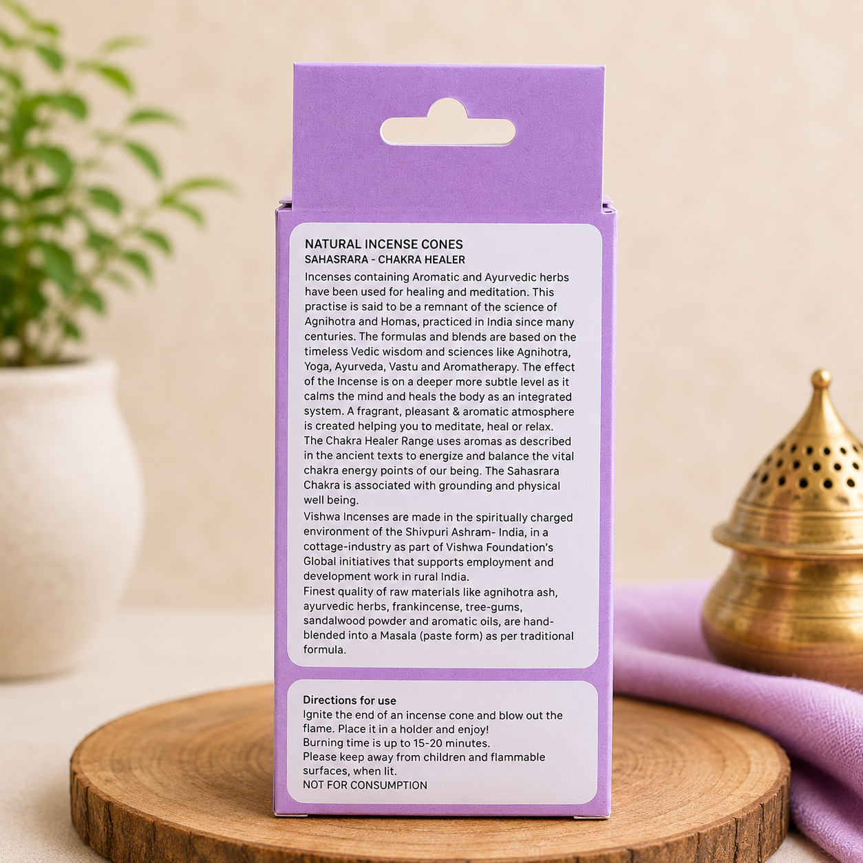 Chakra Healer Incense Cone - Sahasrara 2