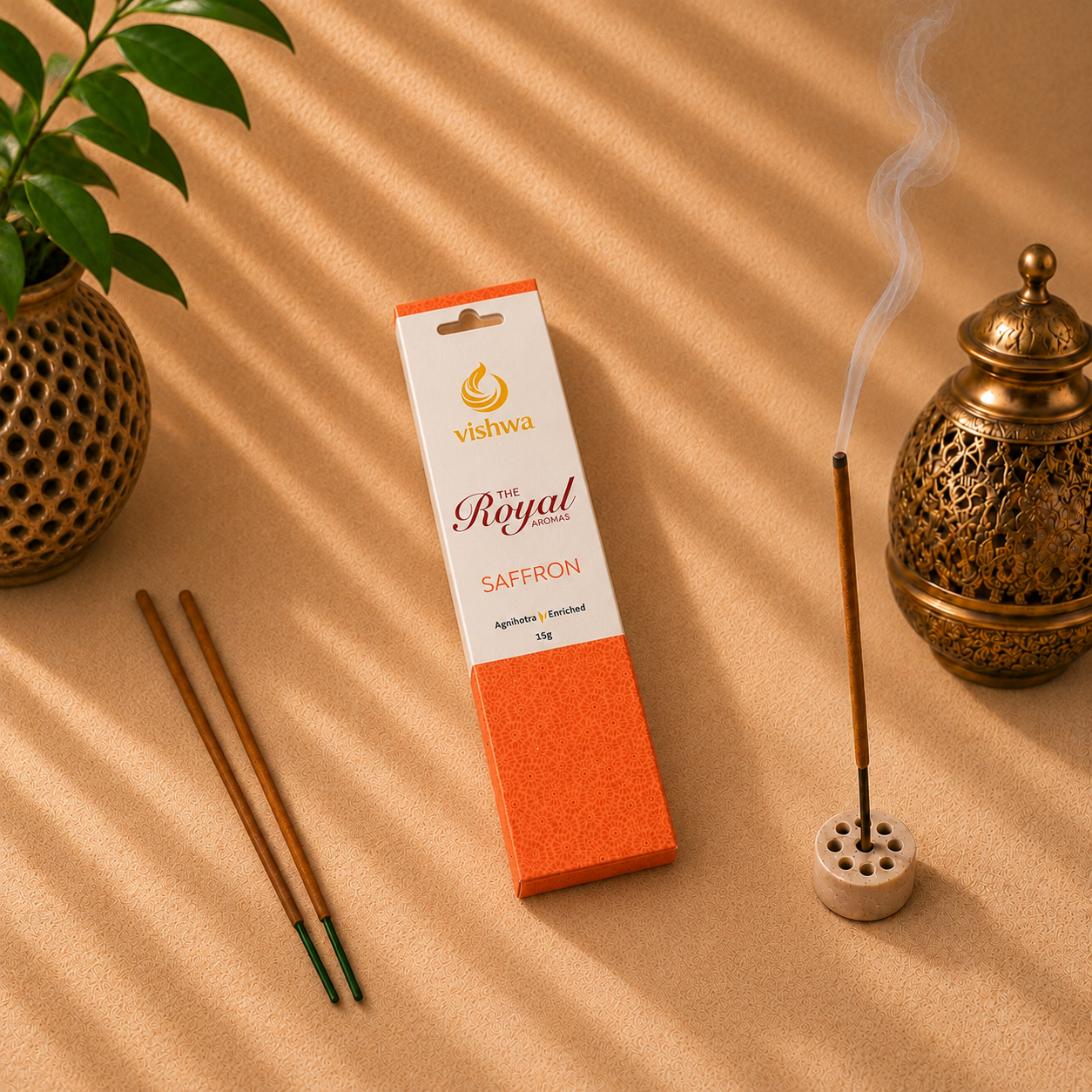 Royal Aromas Incense Sticks - Saffron 3
