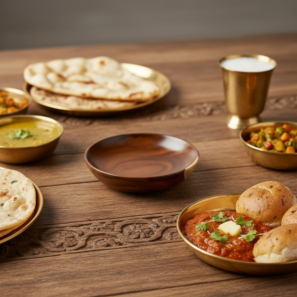 Handcrafted Wooden Serving Bowl 4