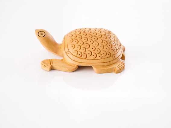 Handcrafted Wooden Tortoise 