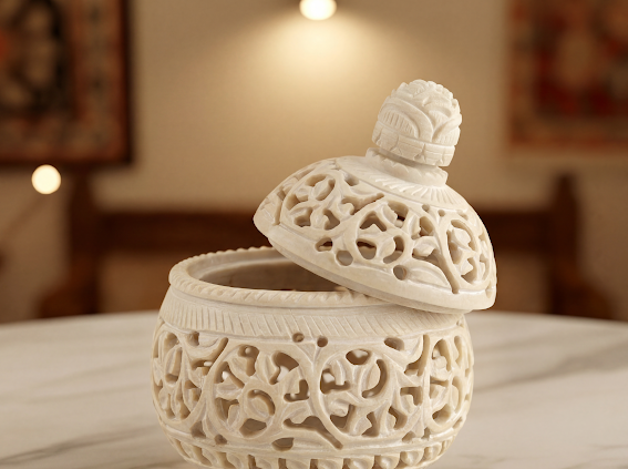 Soapstone Tealight Candle Holder 3