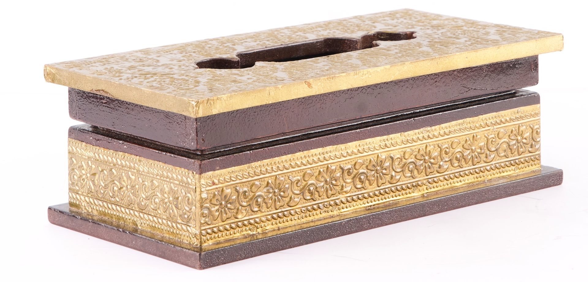 Mehndi Border Wooden Tissue Box 2