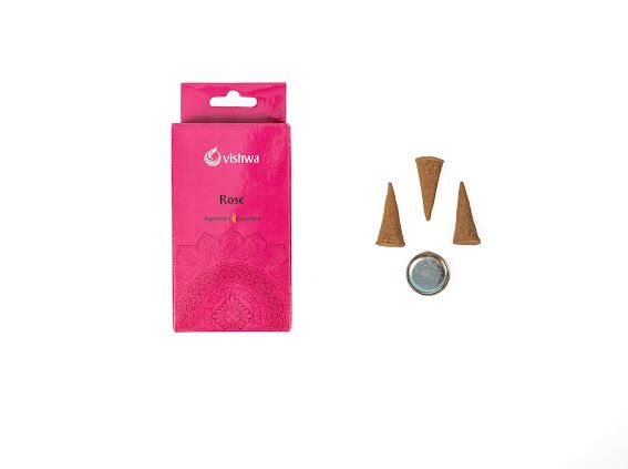 Mandala Incense Cone - Rose