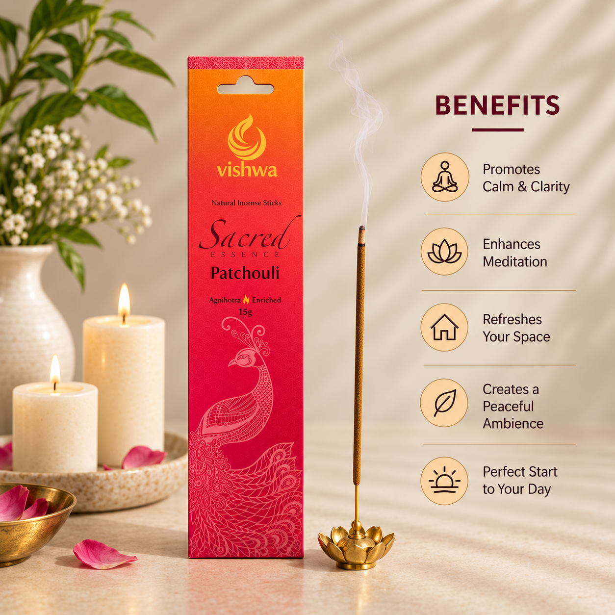 Sacred Essence Incense Sticks - Patchouli 3