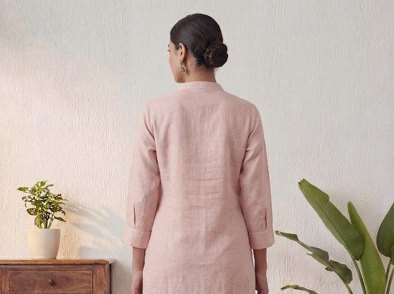 Pale lilac Women's Long Kurta 2