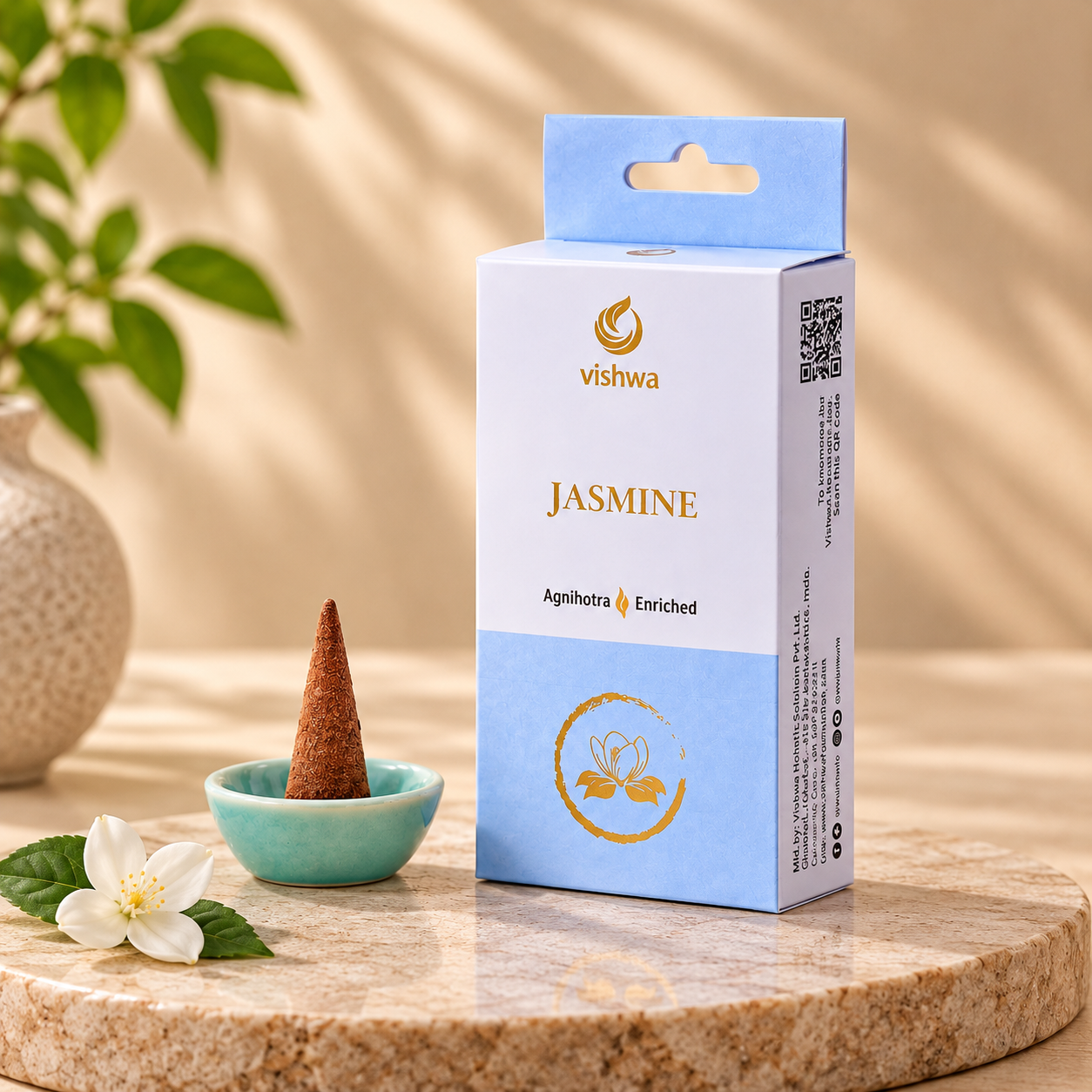 Natural Incense Cones - Jasmine