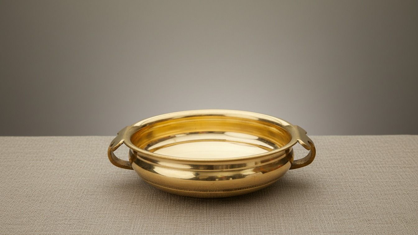 Traditional Brass Urli Bowl ( 8 inches )