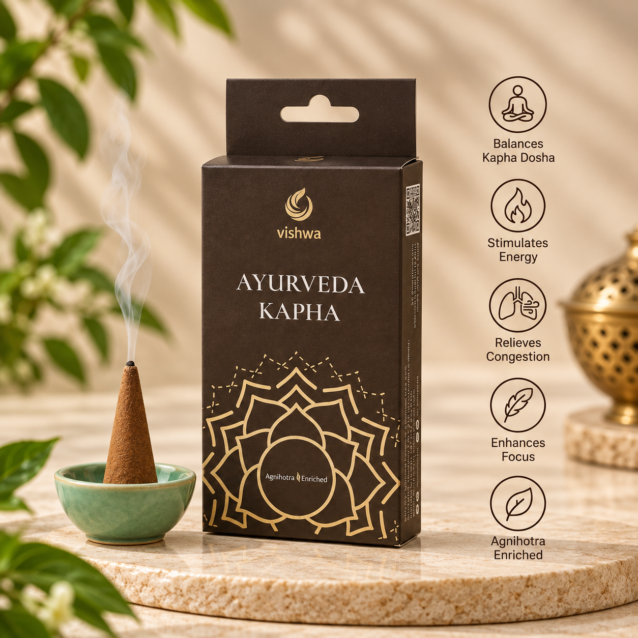 Ayurveda Incense Cones - Kapha 3
