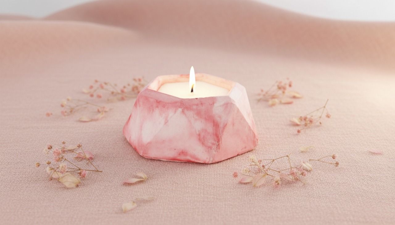Rose Quartz Scented Candle 2