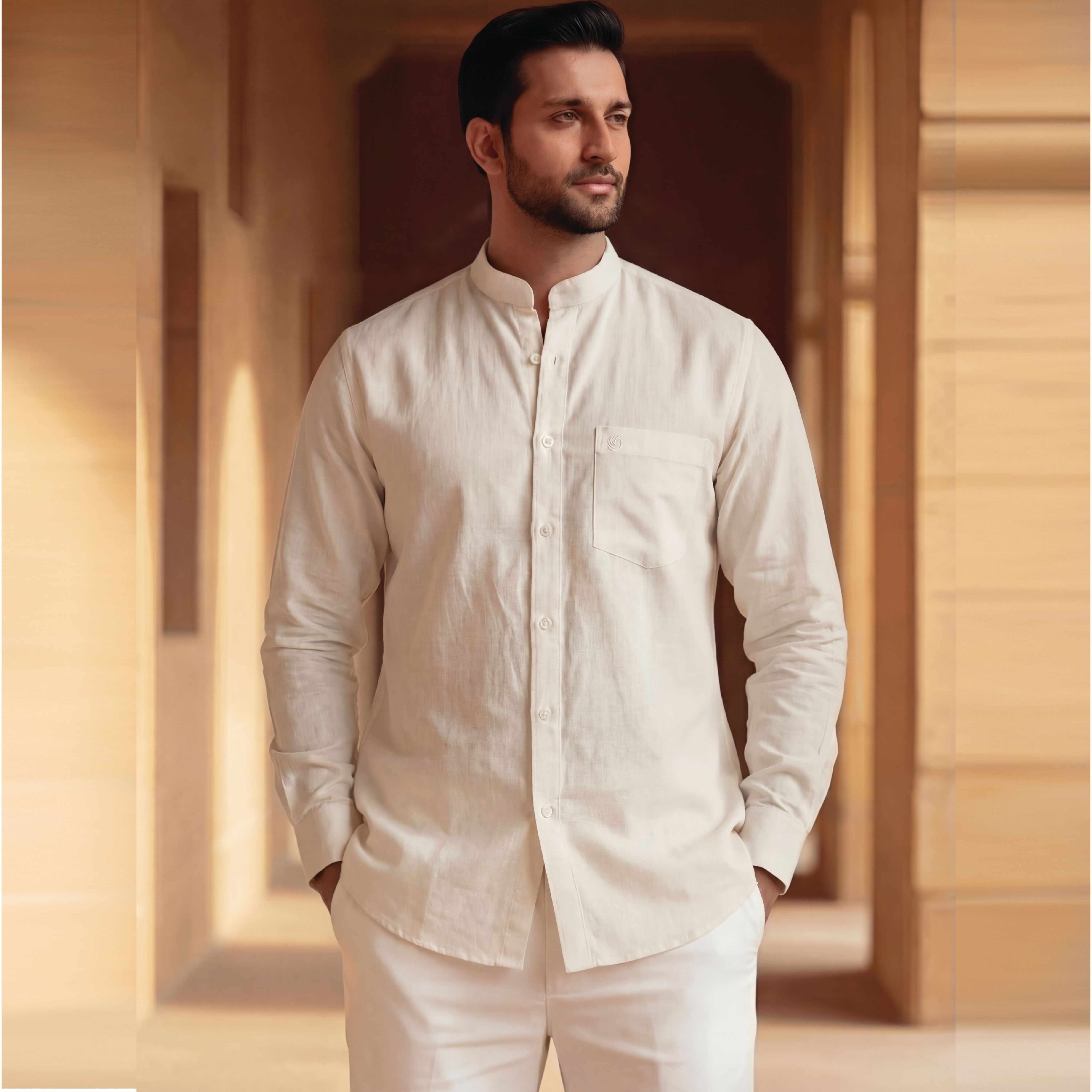Pure White - Men's Shirt 3