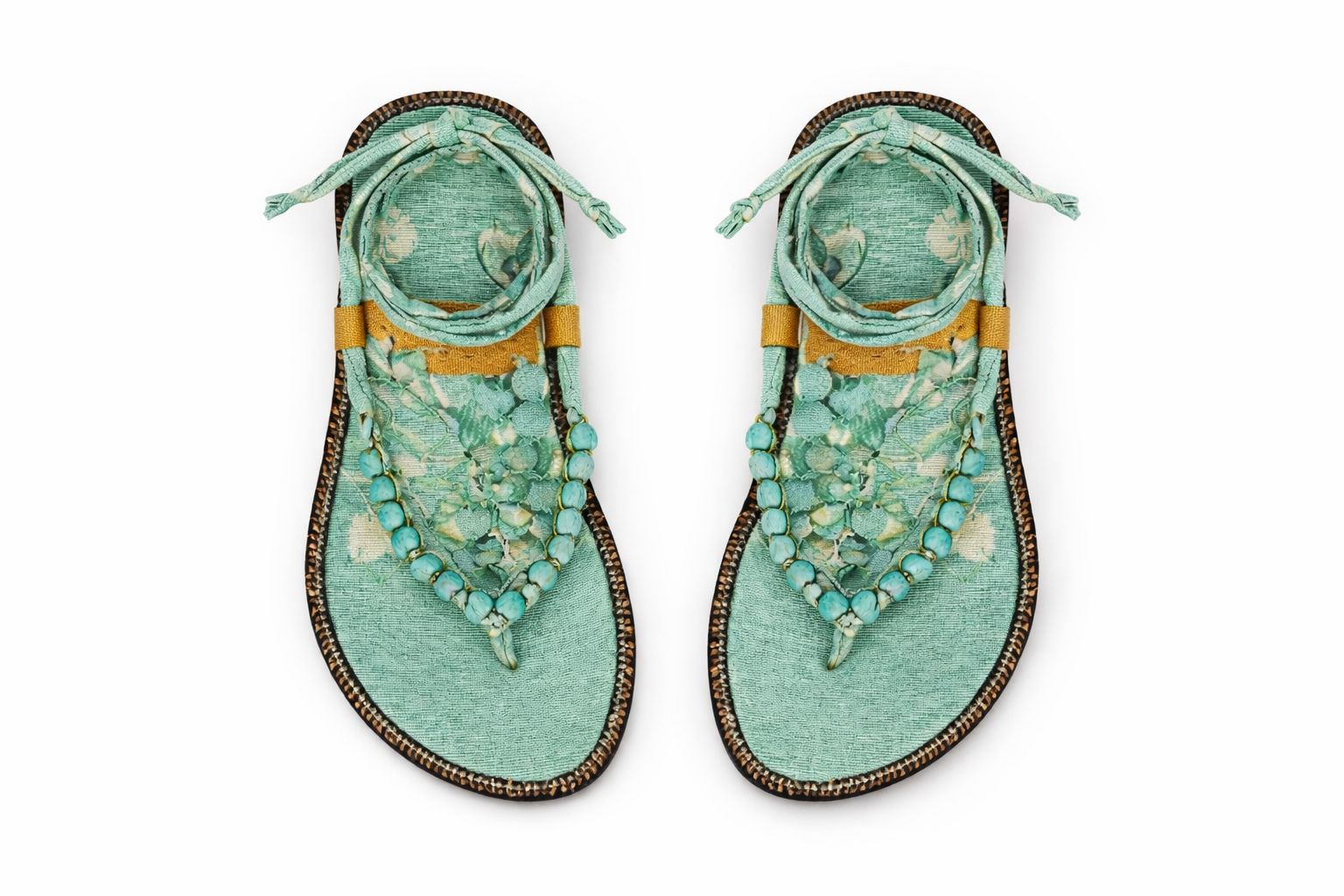 Mint Blossom Handmade Chappals