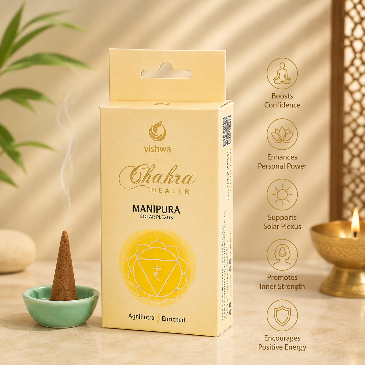 Chakra Healer Incense Cones - Manipura 4